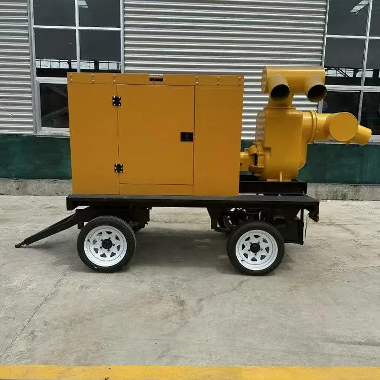 移动排涝双出口泵车 自吸泵柴油抗洪崩 出水量1000方混流车