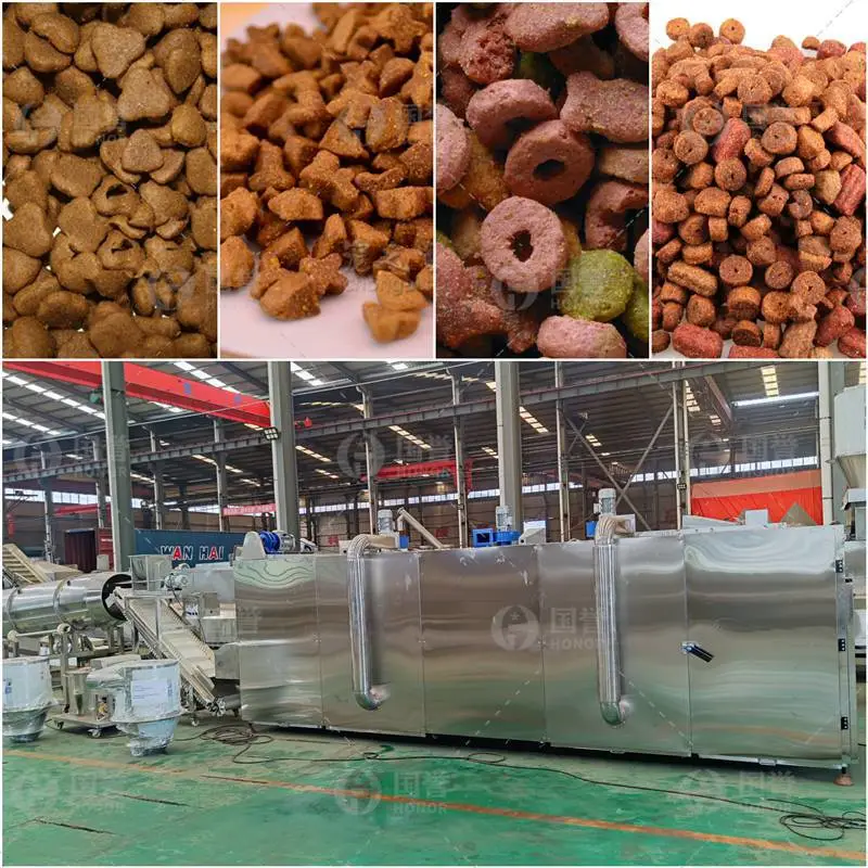 膨化宠物饲料生产线 猫粮狗粮双螺杆膨化机 产能型号齐全