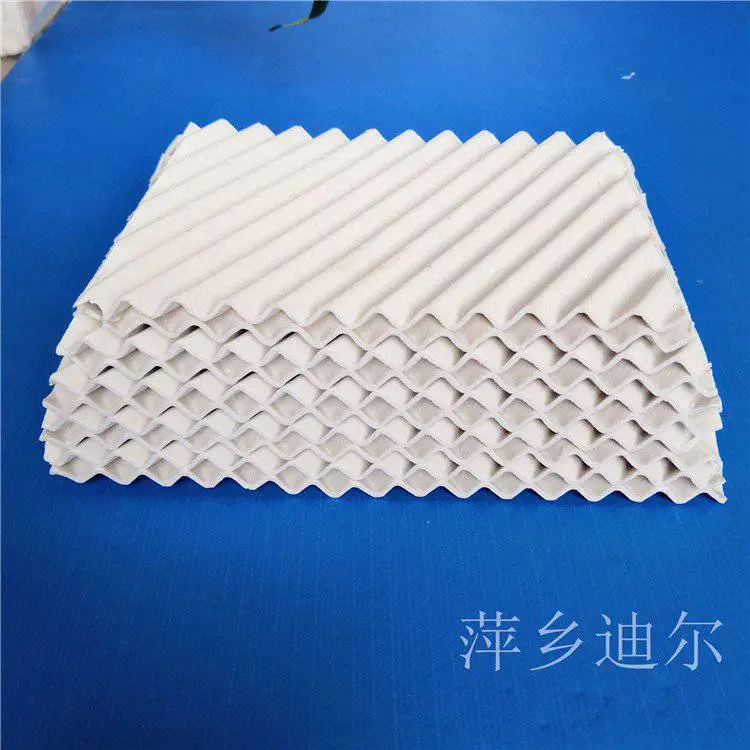迪尔定制各种直径 450Y陶瓷波纹规整填料 耐高温耐腐蚀性强