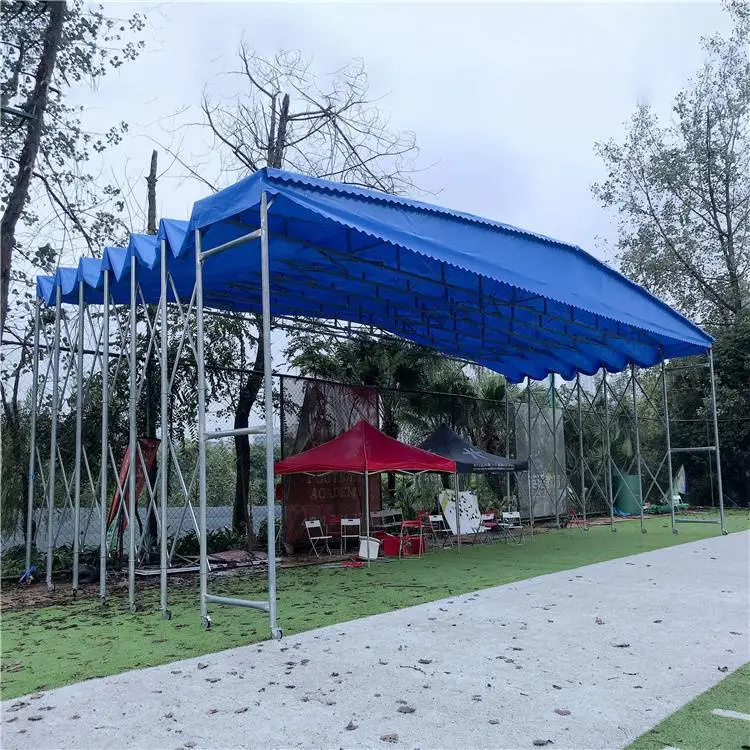 南通通州 遮阳棚伸缩式雨棚 大型电动推拉棚 定期创新外观新颖