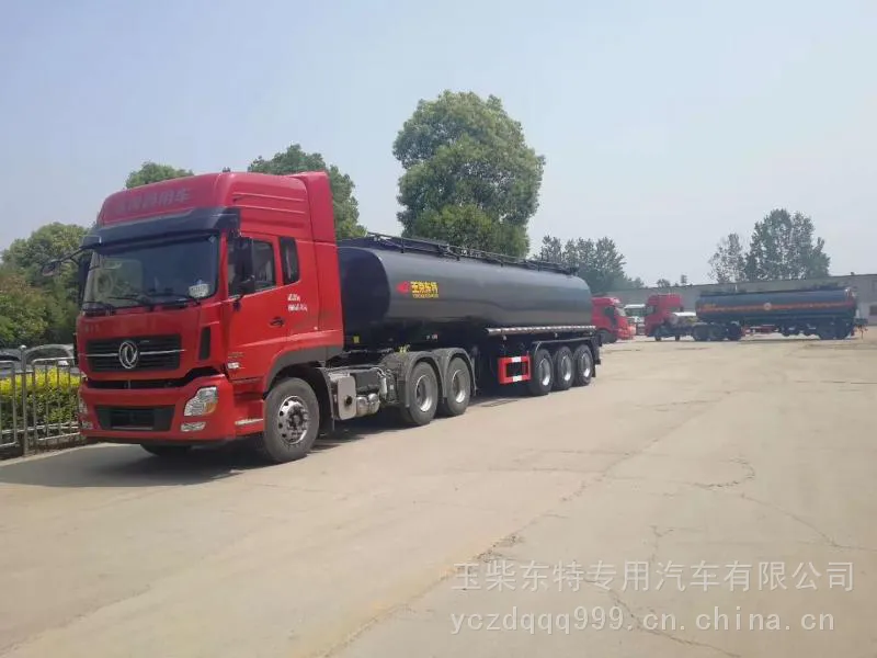玉柴东特专用汽车***普通液体运输半挂车可以运输哪些液体山东枣庄销售服务站