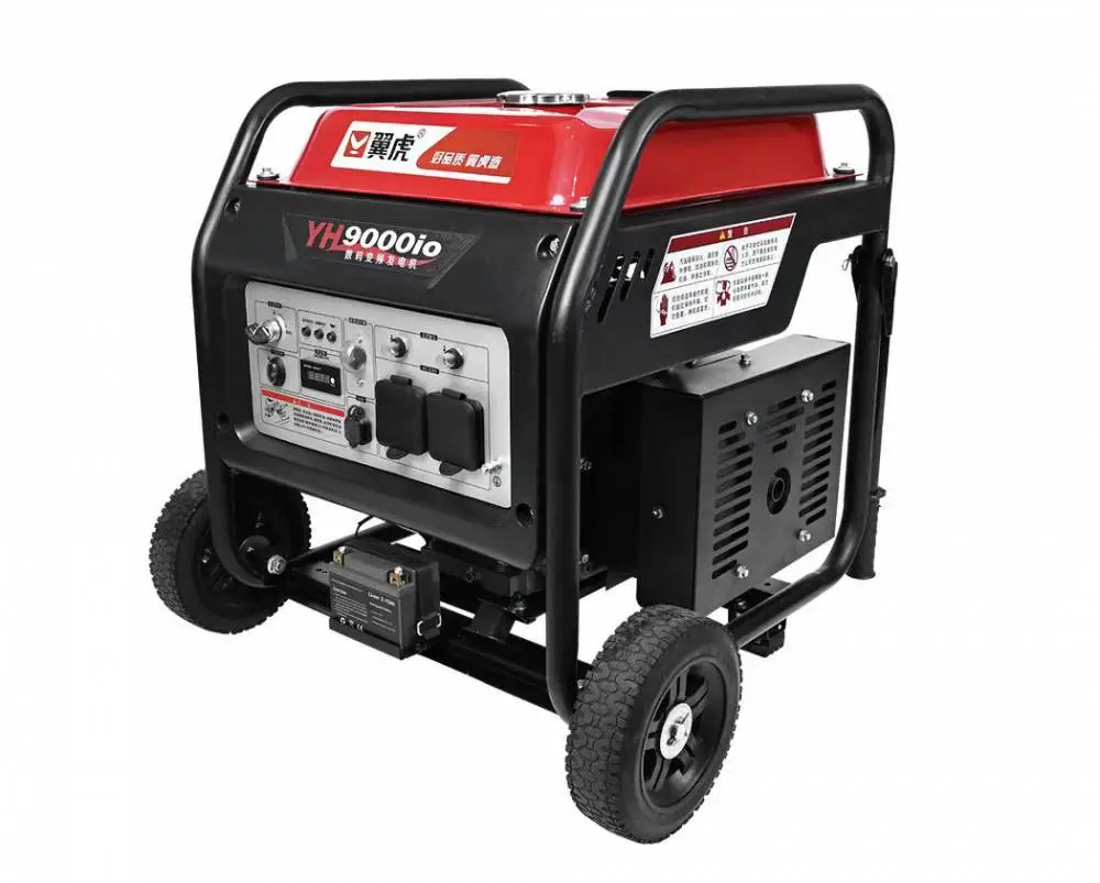翼虎YH9000Eio开架变频发电机220V带焊机工地施工7KW大功率