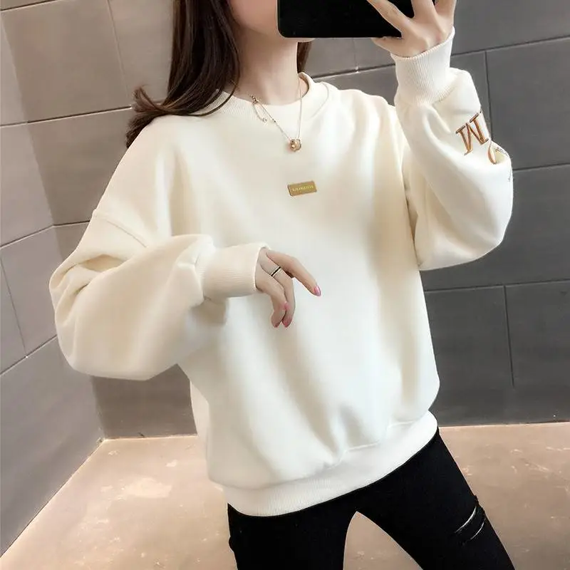 怎么直接和服装厂拿货圆领上衣百搭学生韩版圆领卫衣少女秋冬装潮一百元摆地摊卖什么好