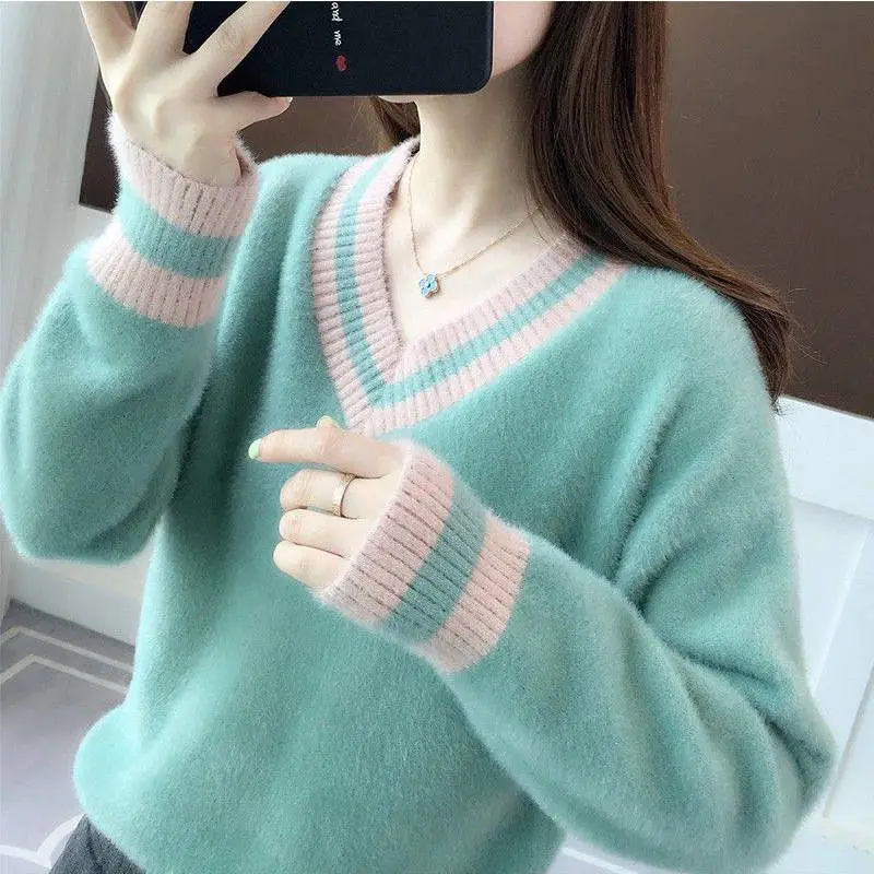 女针织套头羊毛衫义乌宾王服装批发市场冬季韩版新款毛呢
