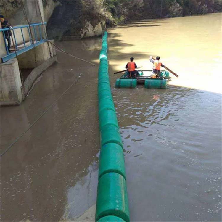 长寨水电站取水口拦漂设施河道垃圾拦漂排体