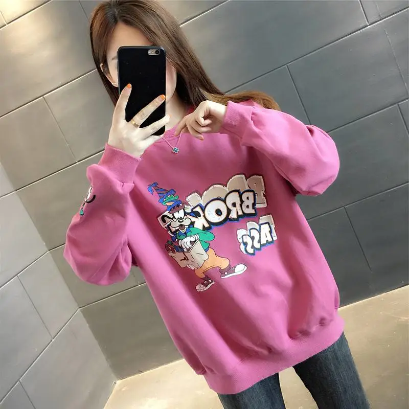 一般批发衣服去哪里拿货韩版新款印花秋冬外贸尾货卫衣批发工地衣服在哪里批发