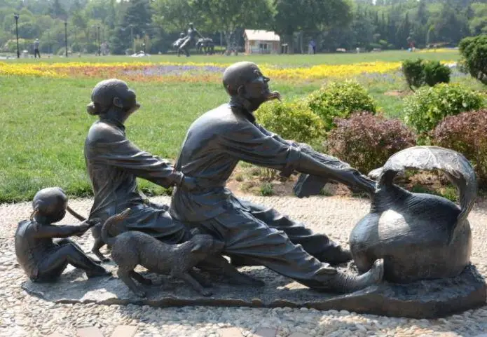 【大型不锈钢景观雕塑艺术作品 云南普洱 成都旅游景区标识标牌设计
