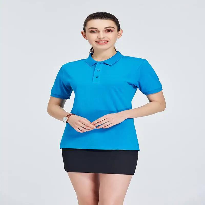 工作服男定制POLO衫夏天短袖套装工衣工服夏季夏装餐厅服务员上衣E-163