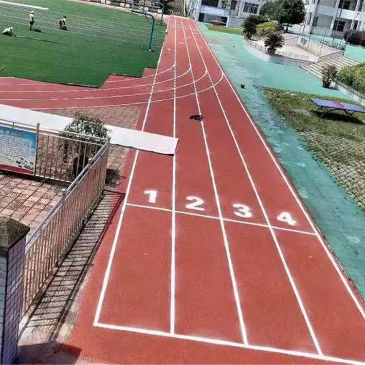小区塑胶跑道 幼儿园室外塑胶场地 13mm安全环保