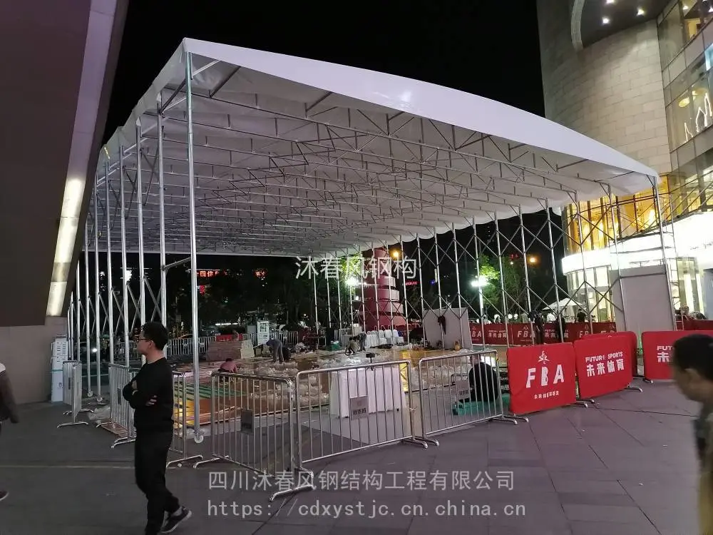 重庆生产悬空篮球场雨棚