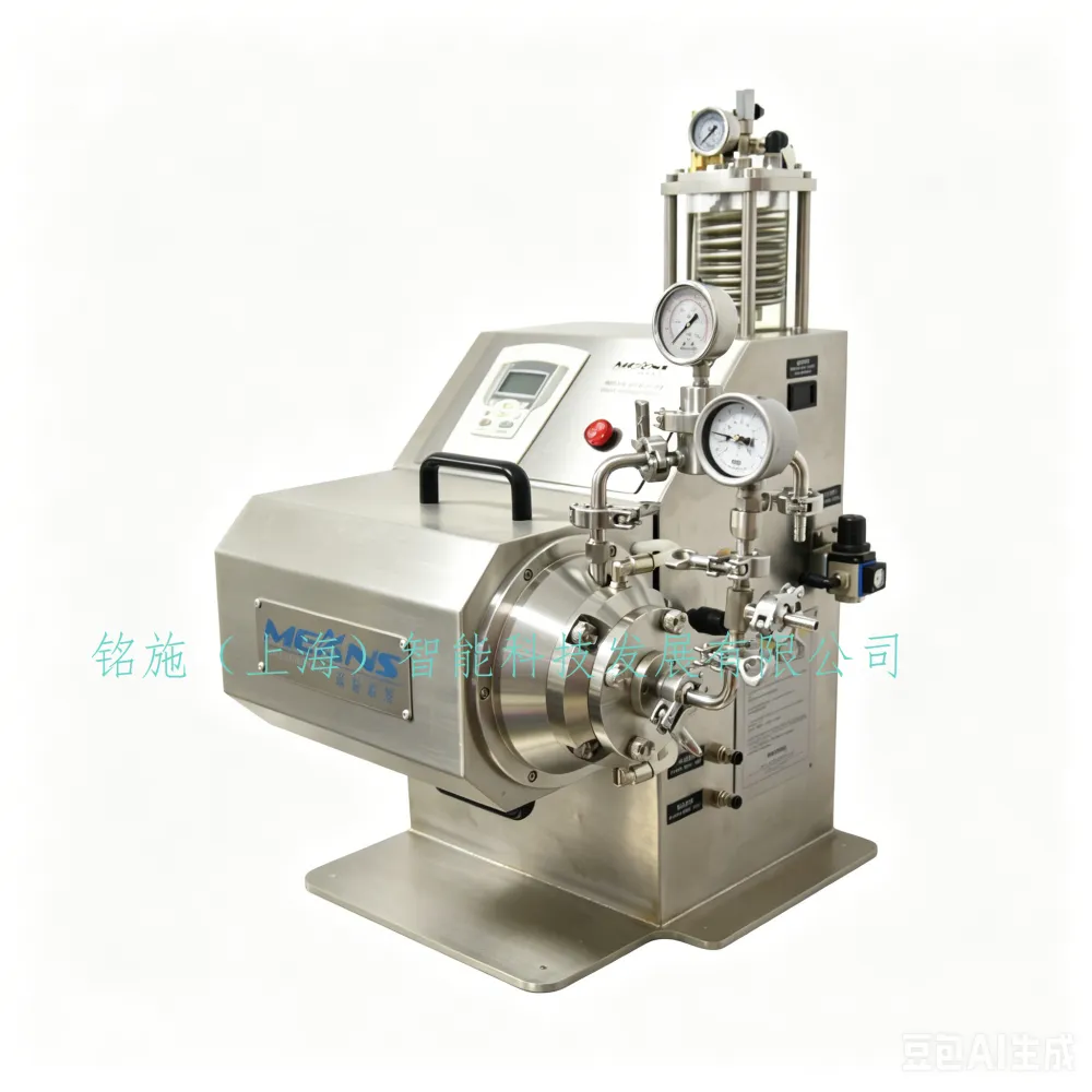 实验室纳米砂磨机 小型化设计 0.1 升全自动研磨设备 机械密封 铭施