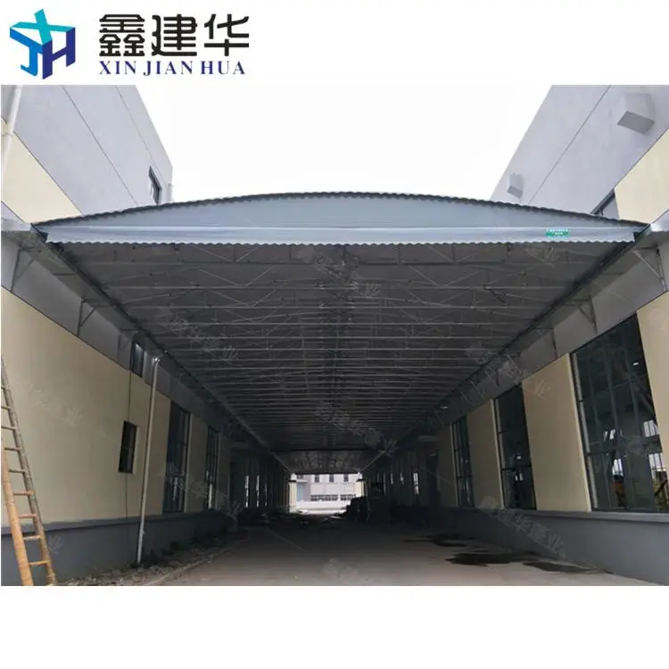 十堰大型仓库遮阳蓬伸缩喷漆房安装定制