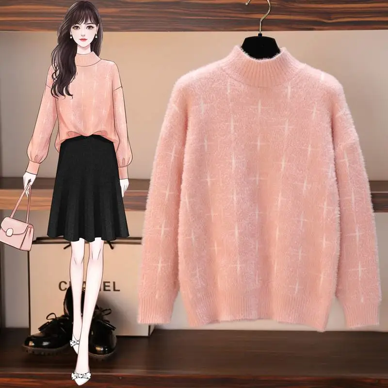 女针织套头羊毛衫义乌宾王服装批发市场冬季韩版新款毛呢