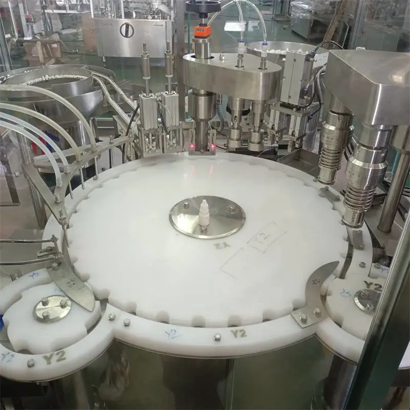 眼药水灌装生产线5ml理瓶灌装加塞旋盖检重贴标装盒