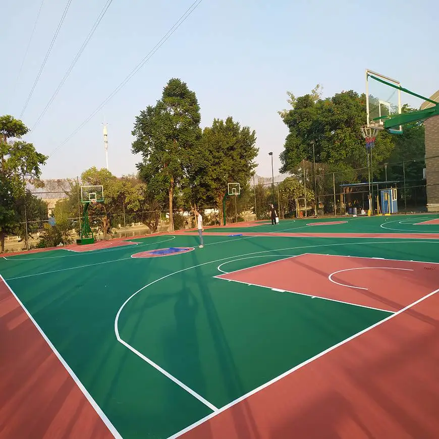 大连硅pu篮球场,篮球场塑胶厚度