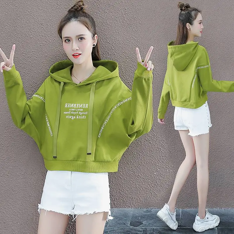 山东德州女冬加绒保暖连帽卫衣绍兴义乌库存短袖T恤套头长袖印花圆领