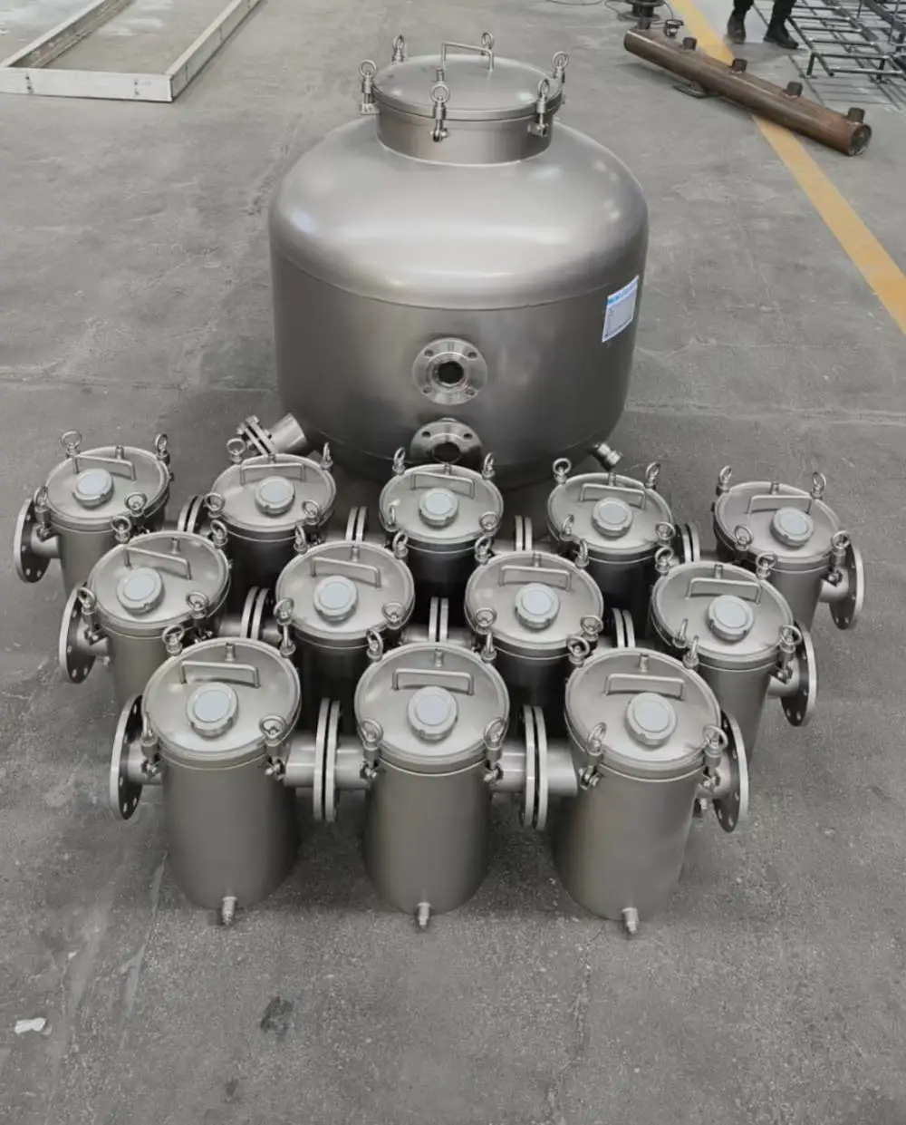 玻璃钢砂缸过滤器 直径1.2米 酒店游泳馆水处理 支持定制