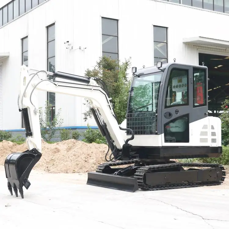 建筑土料搬运微型挖掘机修坡修路用小挖机园林种植用小型挖土机