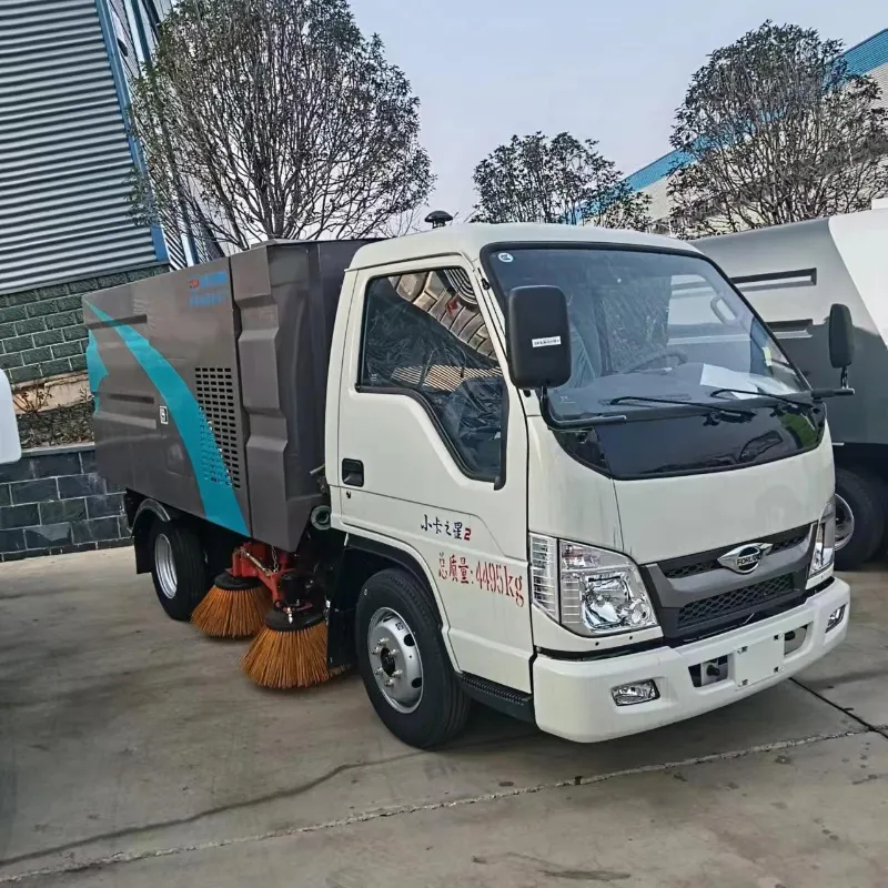 国六蓝牌出口外销大型吸尘扫路车厂区绿化除尘车