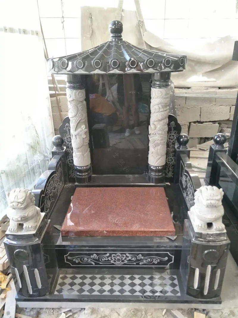 公墓墓碑规格标准有啥要求 本地芝麻白石雕套墓厂 火葬碑厂家哪地好
