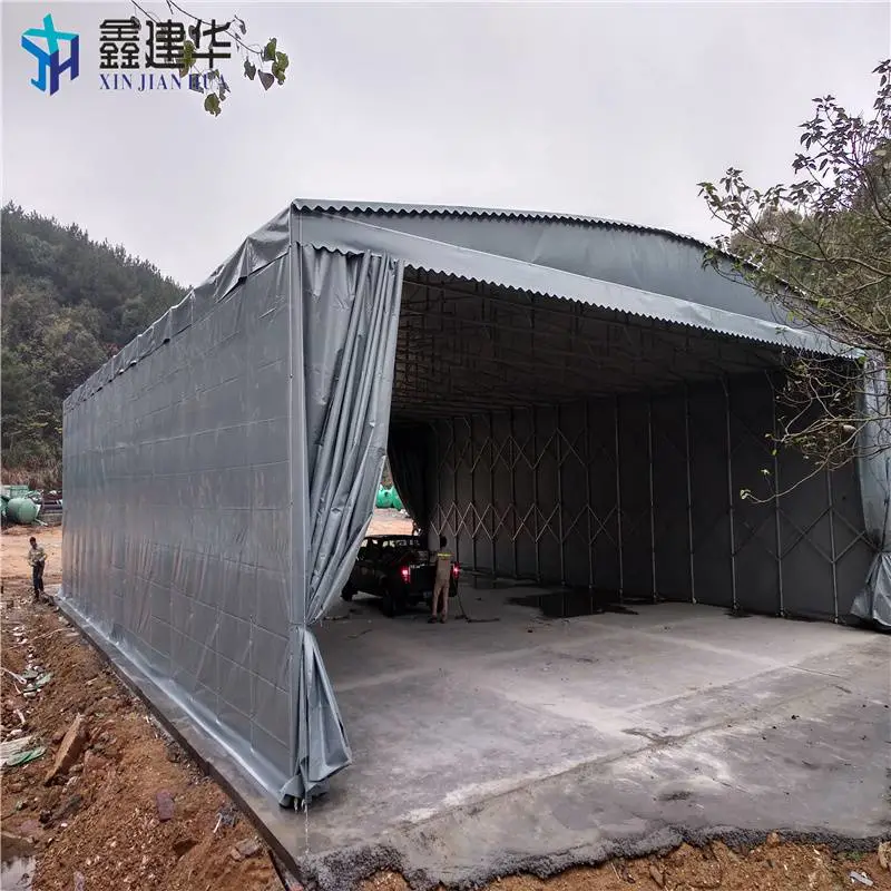 龙岩落地雨棚仓库棚细节图