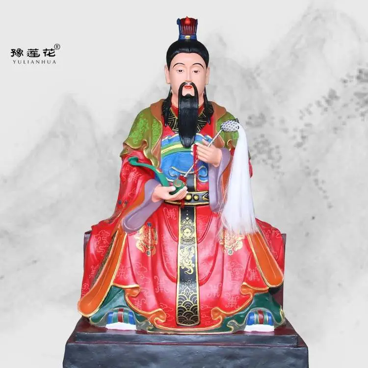 吕洞宾神像 寺庙坐像纯阳祖师神像 彩像工艺吕祖圣像