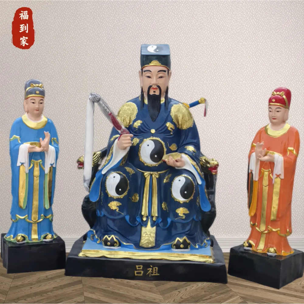河南佛道家供应八仙神像1.8米 曹国舅 吕洞滨 荷仙子 佛像批发