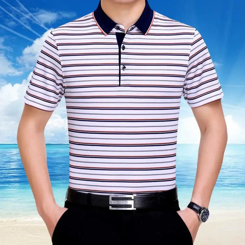 男装中老年人服装批发市场夏季新款中老年男装爸爸装夏装中老年男士适合女人开的小店