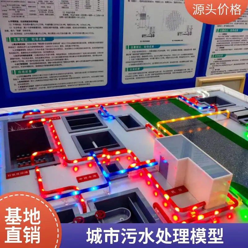 硕博焦化废水处理装置模型市政工程展品汽车烤漆底座支持开票定制
