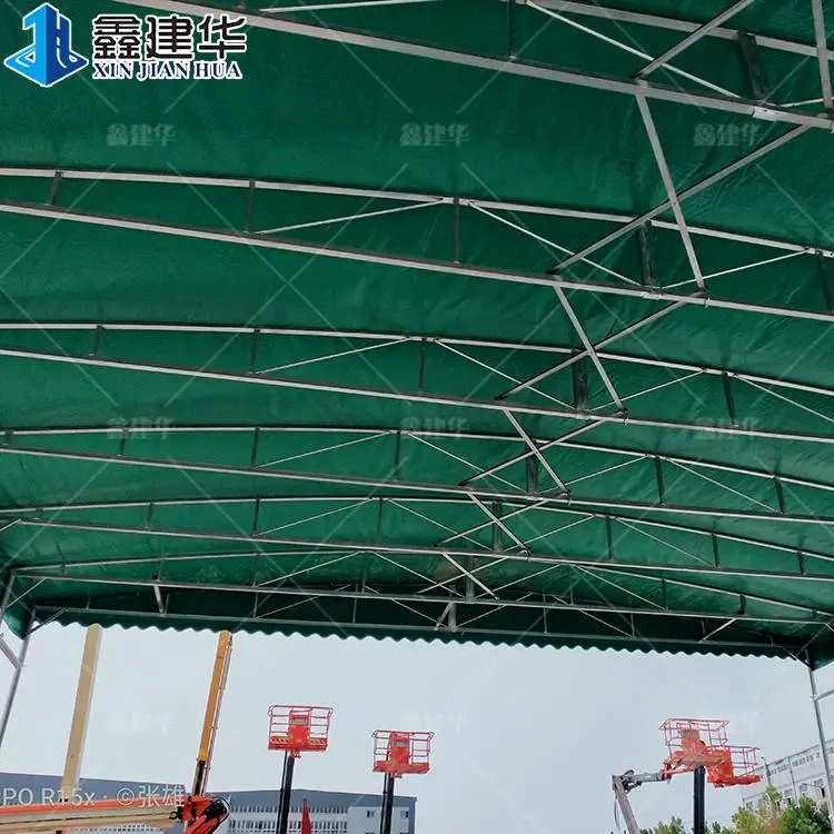 东户外临时推拉棚 镀锌管移动雨棚 安装一条龙服务