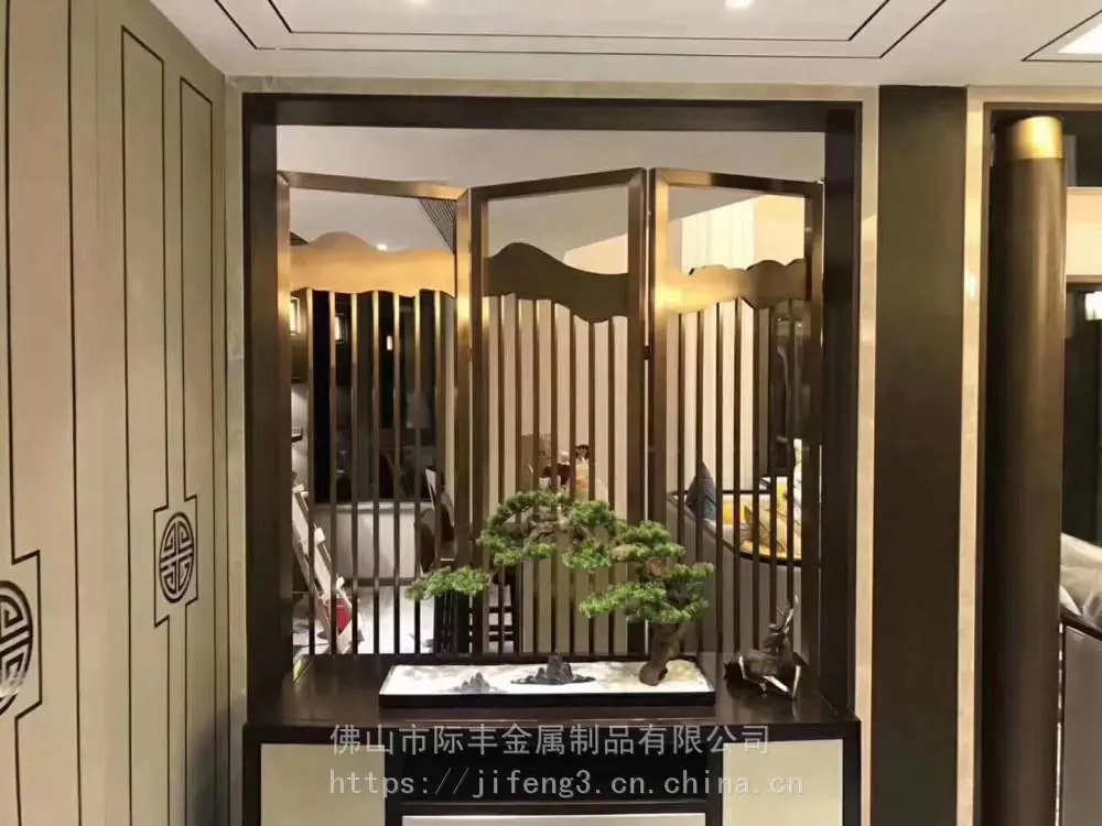 不锈钢金属花格厂 装饰不锈钢隔断不锈钢中式花格隔断延边