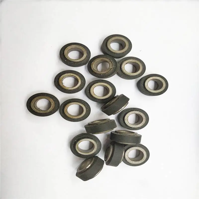 小铁圈包胶厂铁环粘胶加工材料定做加工耐磨防护