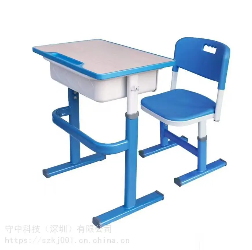 升降课桌椅 单人升降课桌椅 钢木结构课桌椅型号
