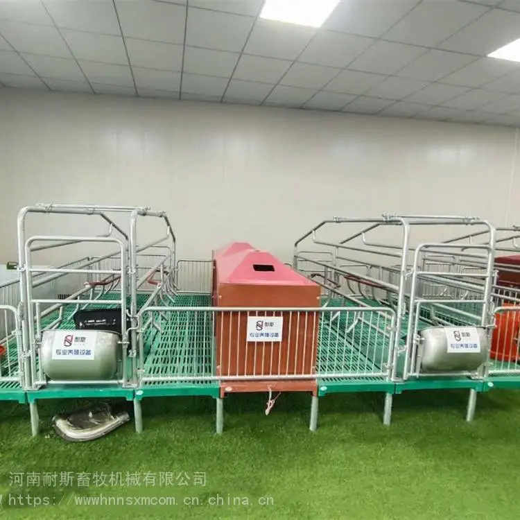 母猪产床 耐斯畜牧 热镀管产床 配带不锈钢料槽 猪用产床 母猪分娩床