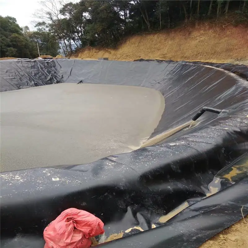 宁波土工膜耐酸碱氧化池覆盖膜 RunYe/润业土工蓄水池1.0mm防渗膜生产商