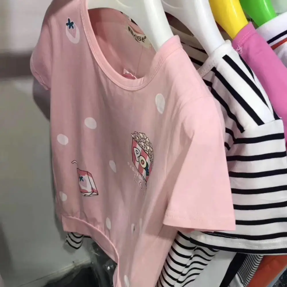 广东佛山服装城女童t恤半袖包邮 小孩子夏装套装半袖摆地摊卖童装15元模式