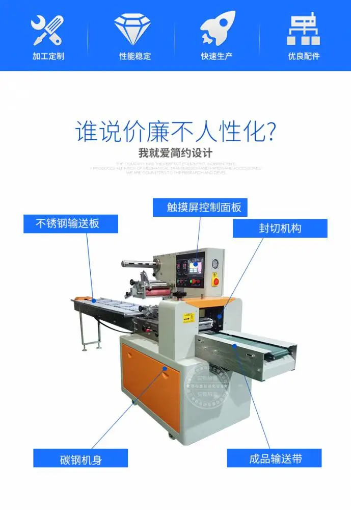 糖果红糖块巧克力包装机