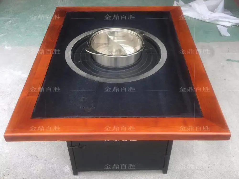 新津厂家直销涮烤一体火锅桌