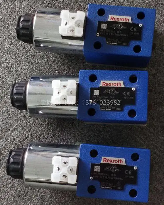 10通径力士乐Rexroth电磁阀R900928645 4WE10D33/CG220N9K4
