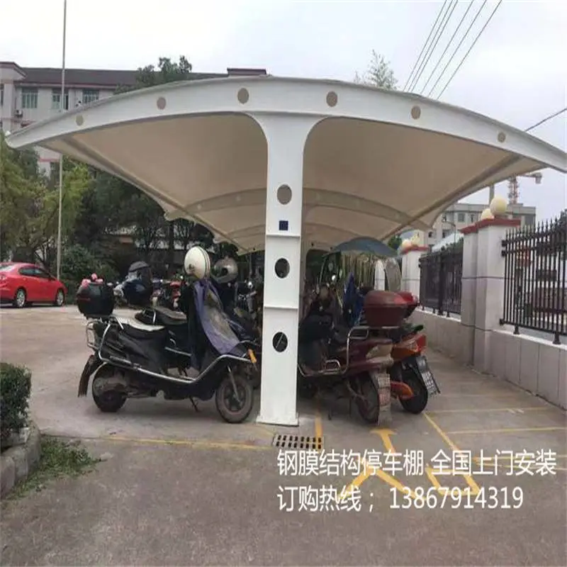 湘潭停车棚改造预算 张拉膜停车蓬 本地厂家