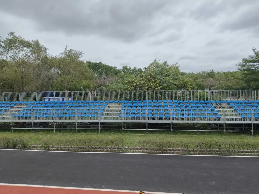 大型户外体育场临时看台租赁 不锈钢观众伸缩座椅 桐屹