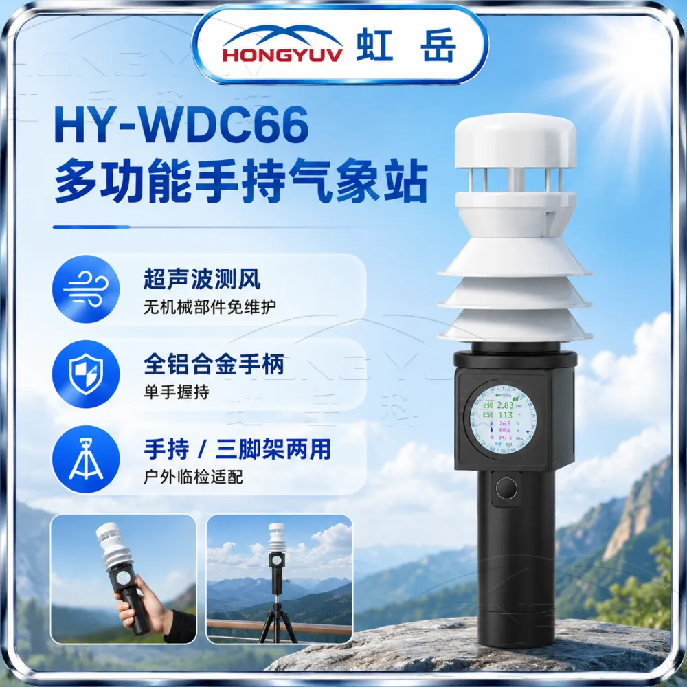 便携手持气象检测设备高精度宽量程体积小功耗低源头厂家虹岳气象
