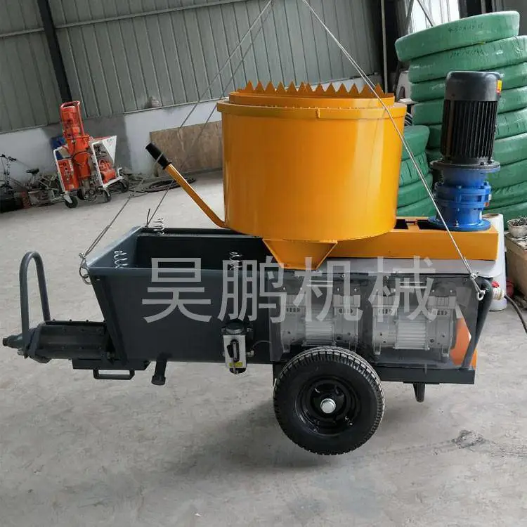 多功能水泥砂浆喷涂机械设备视频提高工作效率