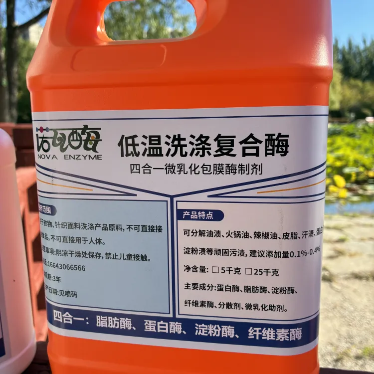 诺瓦衣物洗涤酶制剂 活性稳定 处理织物混合污渍配方原料