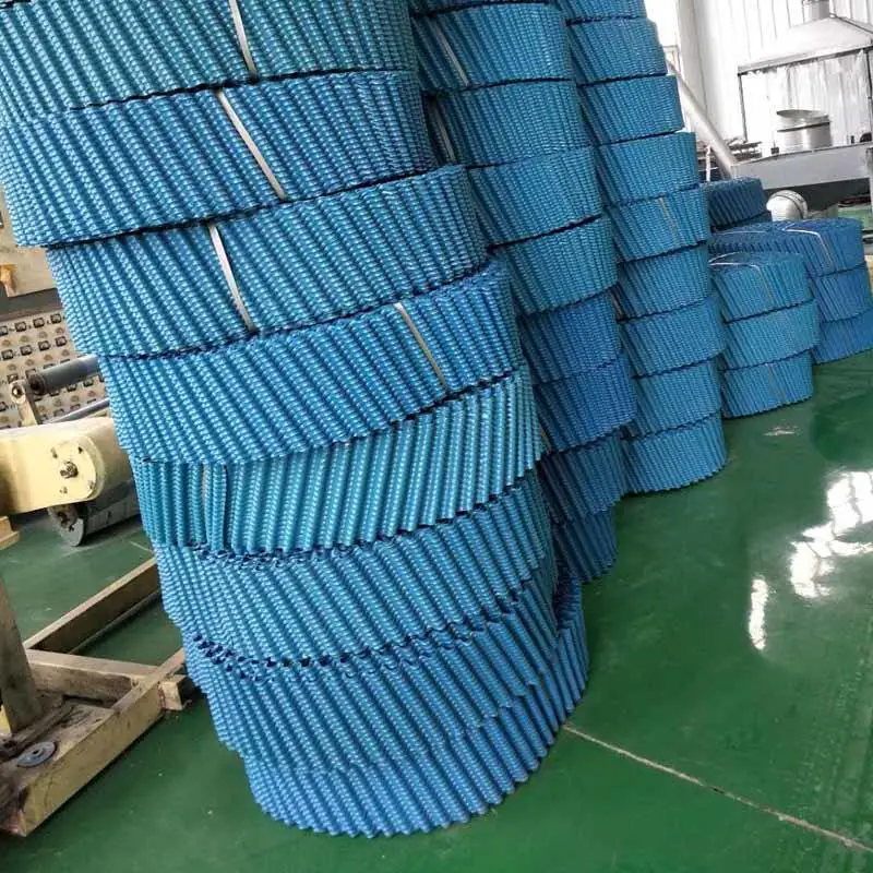 化工厂冷却塔台阶式梯形斜波填料_高温冷却塔填料_河北恒冷塑料