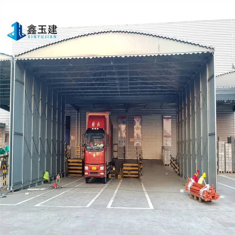 伸缩雨罩新乡卫滨篮球场雨棚加工制造
