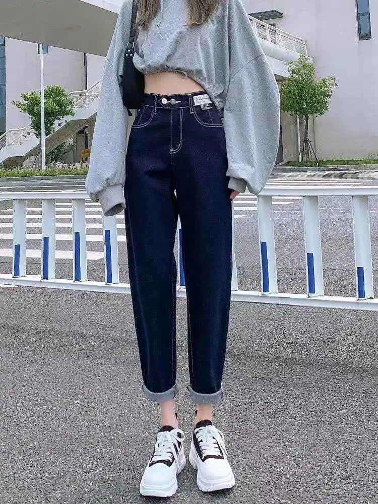 牛仔裤女宽松阔腿搭配外套店面跑量货源尾货均码女士棉衣羽绒服