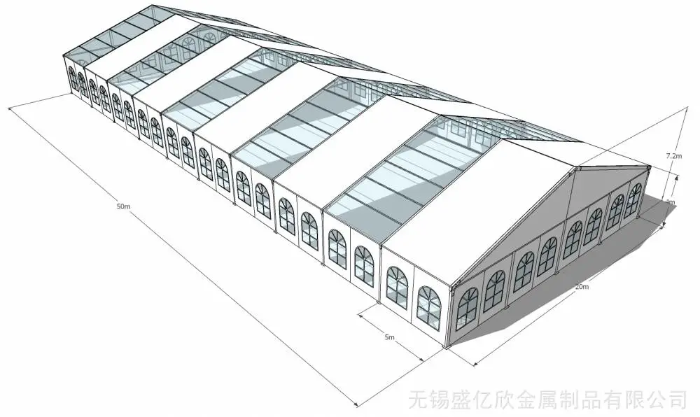 游泳馆大棚活动蓬房活动房可装导轨移动