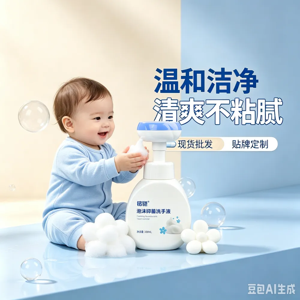 家用儿童泡沫抑菌洗手液300ml OEM批发代工