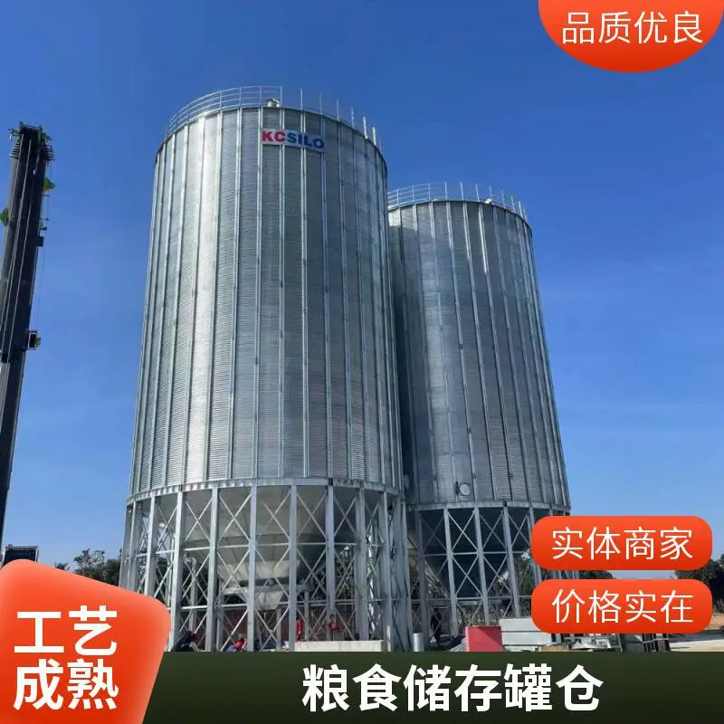 康亁 100吨玉米钢板仓 粮食储存仓 金属装配式筒仓 按需定制